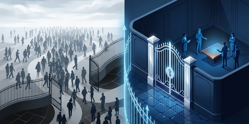 Private vs. Public Communities: The Case for Exclusivity