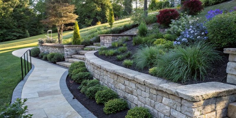 Smart landscaping with a retaining wall Knoxville homeowners love
